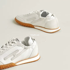 Herms Jet Sneakers White
