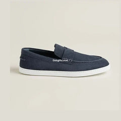 Herms Job Loafer Blue