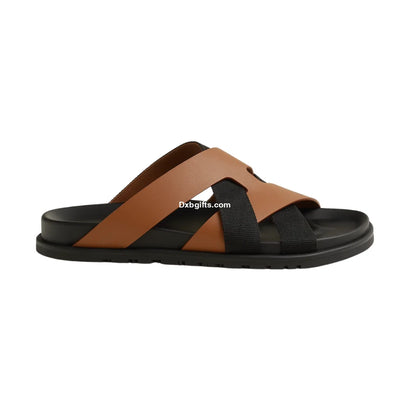Herms Kazimir Sandal "Natural / Black"