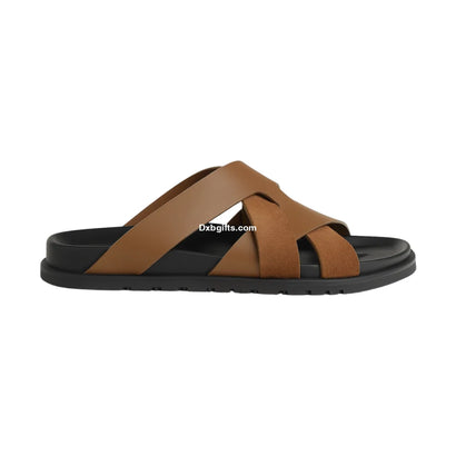 Herms Kazimir Sandal "Smoky Brown"