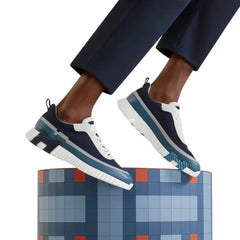 Herms Paris Bouncing Sneaker Blue Grey White