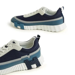 Herms Paris Bouncing Sneaker Blue Grey White