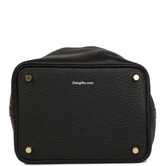 Herms Picotin Lock 18 Black Clemence Gold Hardware