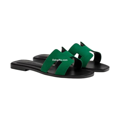 Herms Sandales Oran "Electric Green"