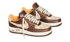 Iv Nk Af 1 Low Monogram Brown Damier Azur