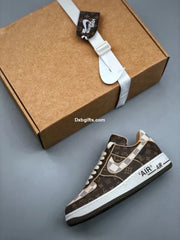 Iv Nk Af 1 Low Monogram Brown Damier Azur