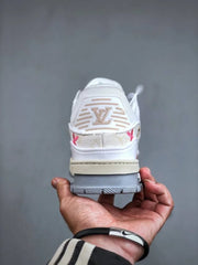 Iv Trainer White Denim Embroidered
