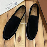 Loro P Black Men's Loafers