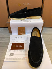 Loro P Black Men's Loafers