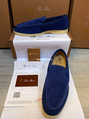 Loro P Blue Men's Loafers
