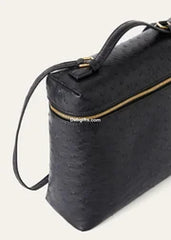 Loro P Extra Pocket Backpack L23.5 Ostrich Leather