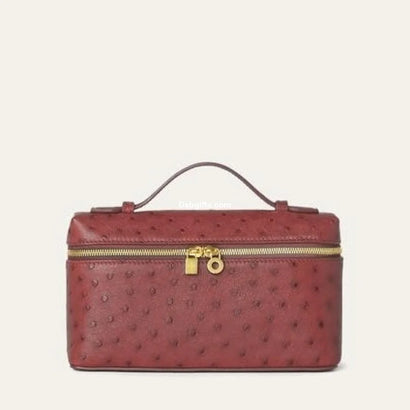 Loro P Extra Pocket L19 Ostrich Leather