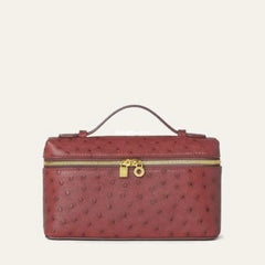 Loro P Extra Pocket L19 Ostrich Leather
