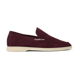 Loro P - Summer Walk Suede Loafers - Burgundy