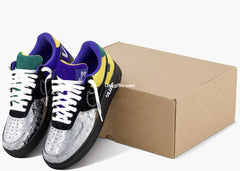 Nk Af 1 Low Iv By Virgil Abloh Black Metallic Silver