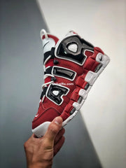 Nk Air More Uptempo Bulls Varsity Red White Black