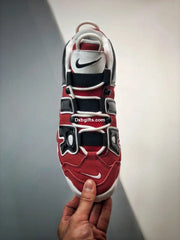 Nk Air More Uptempo Bulls Varsity Red White Black