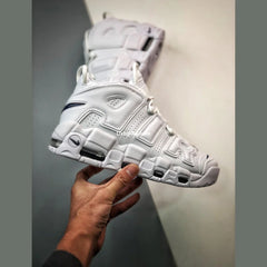 Nk Air More Uptempo White Navy