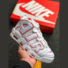 Nk Air More Uptempo White Varsity Red