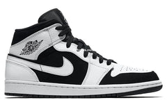 Nk Aj 1 Mid Black & White