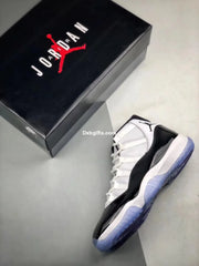 Nk Aj 11 Concord White Black Dark Concord