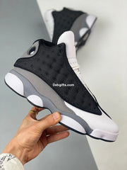 Nk Aj 13 Black Flint Black University Red Flint Grey White