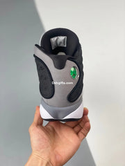 Nk Aj 13 Black Flint Black University Red Flint Grey White