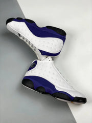 Nk Aj 13 Lakers White Black Court Purple University Gold