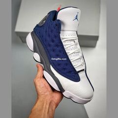 Nk Aj 13 Navy Flint Grey White University Blue