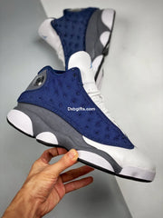 Nk Aj 13 Navy Flint Grey White University Blue