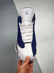 Nk Aj 13 Navy Flint Grey White University Blue