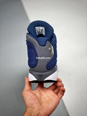 Nk Aj 13 Navy Flint Grey White University Blue