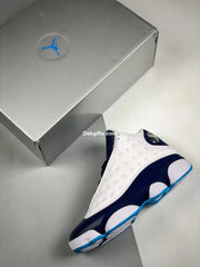 Nk Aj 13 White Obsidian Dark Powder Blue