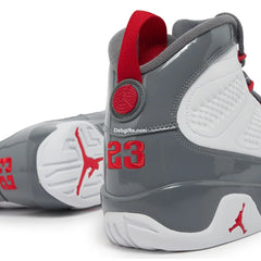 Nk Aj 9 Retro White Fire Red Cool Grey