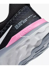 Nk React Infinity Run Flyknit 3 Black White Pink