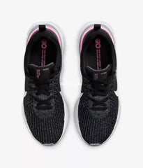 Nk React Infinity Run Flyknit 3 Black White Pink