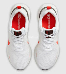 Nk React Infinity Run Flyknit 3 White Light Crimson