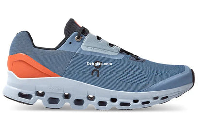 On Running Cloudstratus Lake Blue Flare Orange