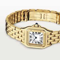 Panthère De Cartr Watch Small Model, Quartz Movement, Yellow Gold