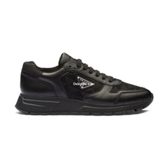 Prda Leather And Re-nylon 'black'