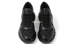 Prda Leather And Re-nylon 'black'