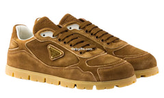 Prda Sneakers Trail En Veau Velours Délavé 