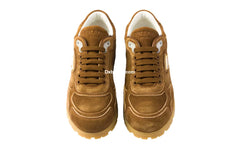 Prda Sneakers Trail En Veau Velours Délavé 