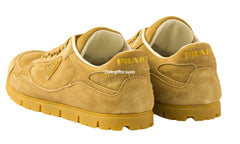 Prda Sneakers Trail En Veau Velours Délavé 