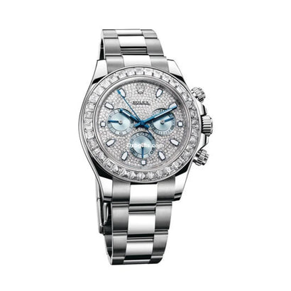 Rlx Cosmograph Dtn Platinum Diamond Index Dial 116576tbr