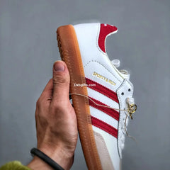Sporty & Rich X Ad Samba Og Dark Brown Cream White
