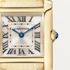 Tank Française Watch Small Model, Quartz Movement, Yellow Gold