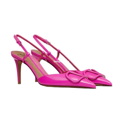 Vale Grvani Pink Vlogo Heels