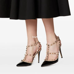 Vale Grvani Rockstud Black Pumps