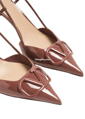 Vale Grvani Vlogo Signature Pumps For Women - Brown